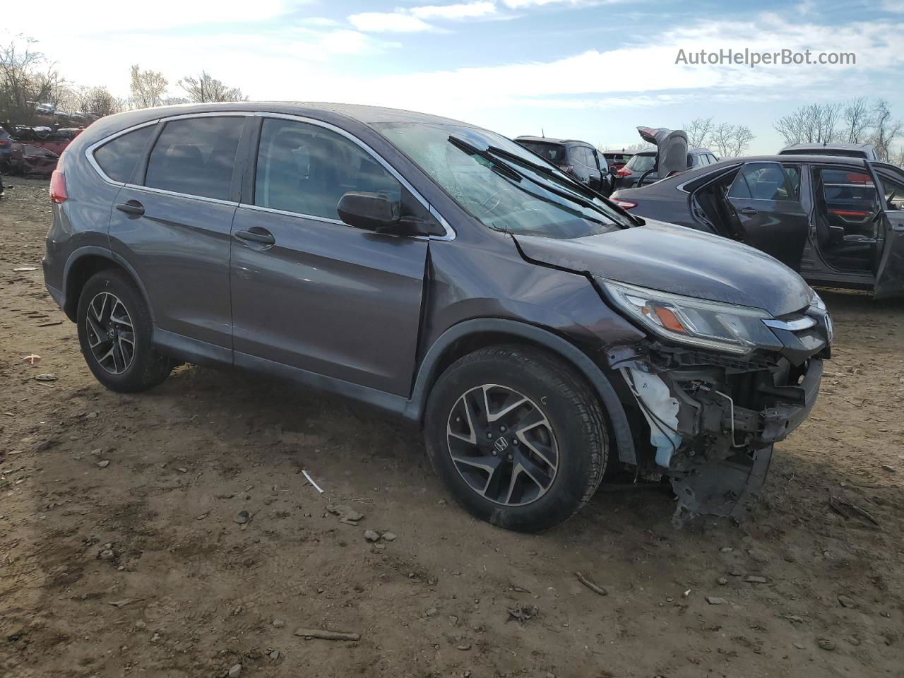 2016 Honda Cr-v Se Gray vin: 2HKRM3H41GH521388