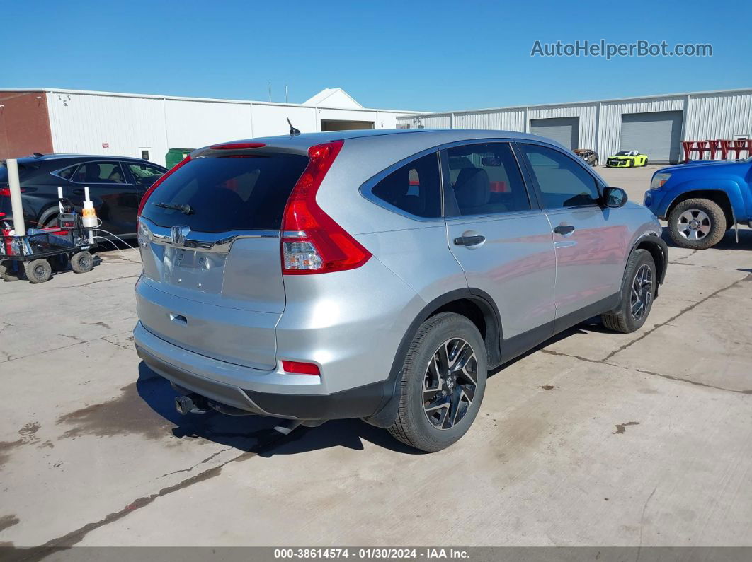 2016 Honda Cr-v Se Silver vin: 2HKRM3H42GH520010