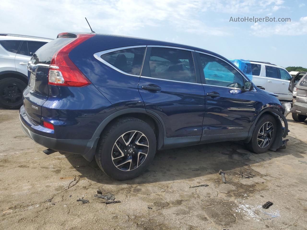 2016 Honda Cr-v Se Blue vin: 2HKRM3H42GH542122