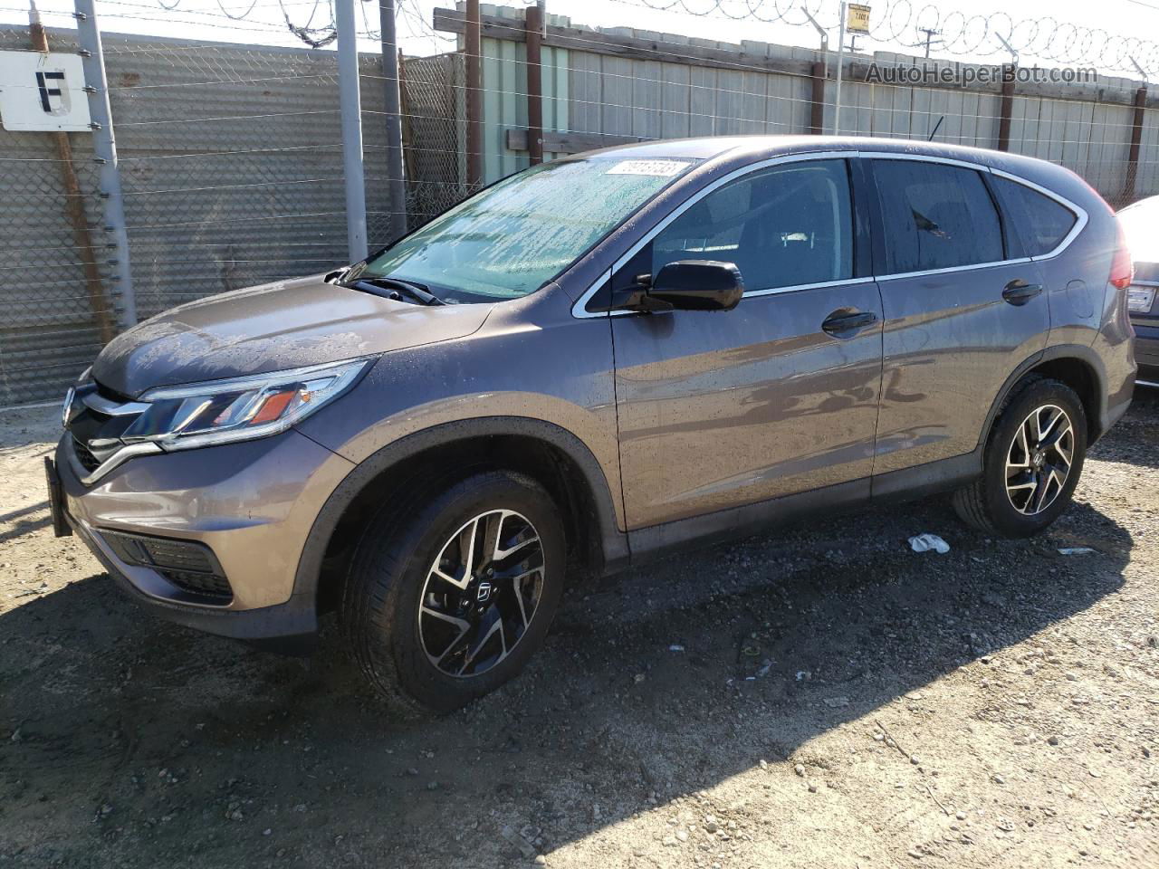 2016 Honda Cr-v Se Gray vin: 2HKRM3H42GH543416