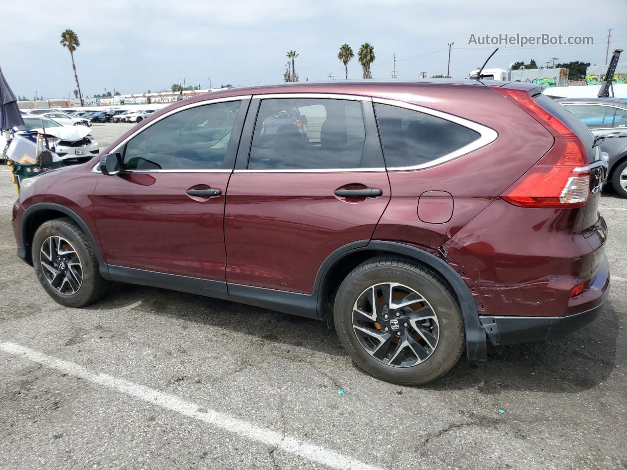 2016 Honda Cr-v Se Maroon vin: 2HKRM3H42GH550219