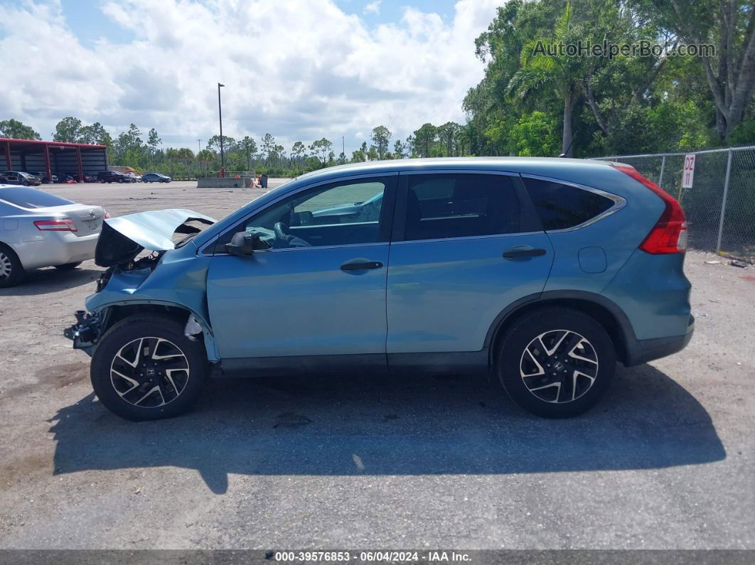 2016 Honda Cr-v Se Blue vin: 2HKRM3H43GH512935