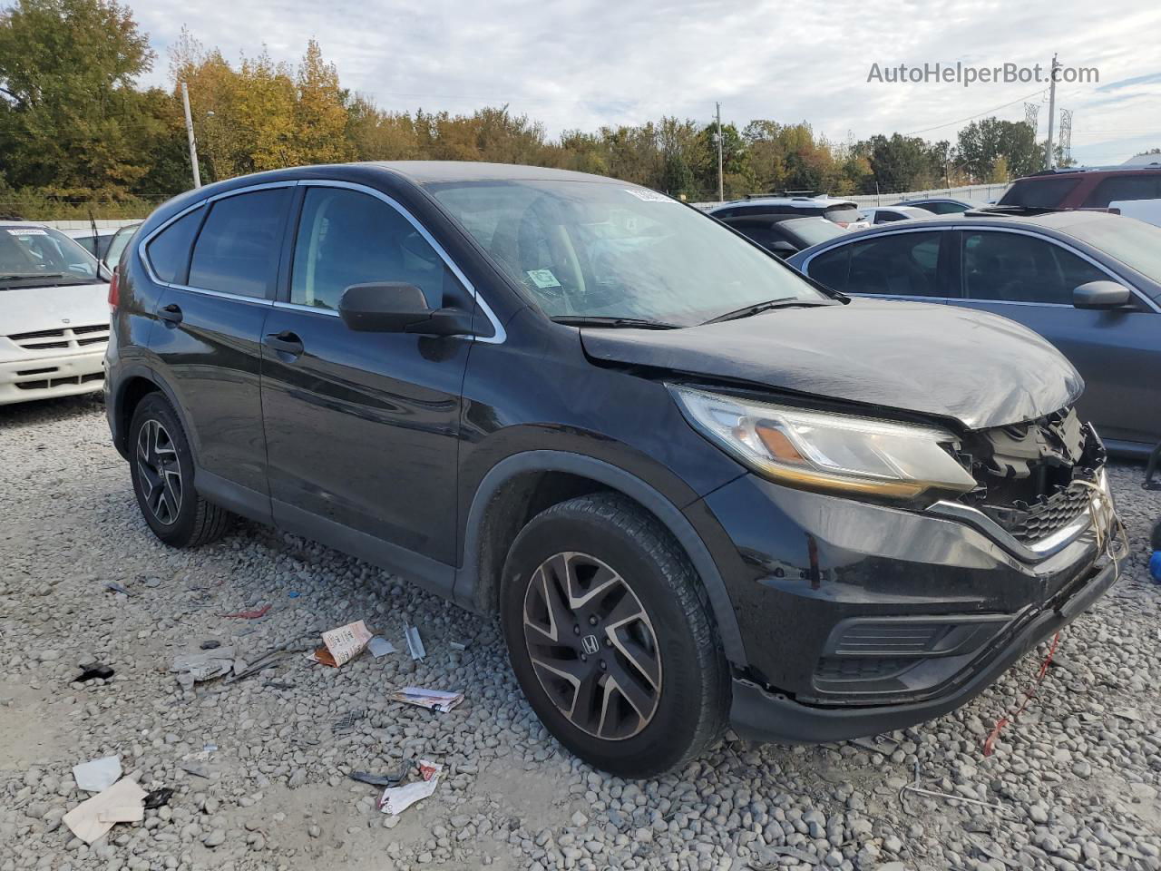 2016 Honda Cr-v Se Black vin: 2HKRM3H47GH559028