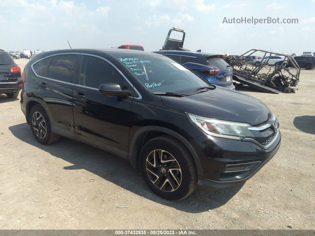 2016 Honda Cr-v Se Black vin: 2HKRM3H48GH551794