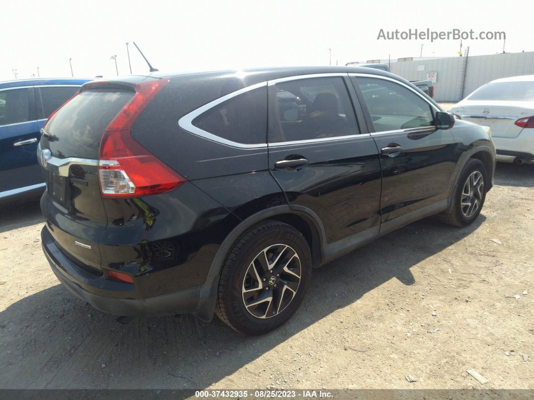 2016 Honda Cr-v Se Black vin: 2HKRM3H48GH551794