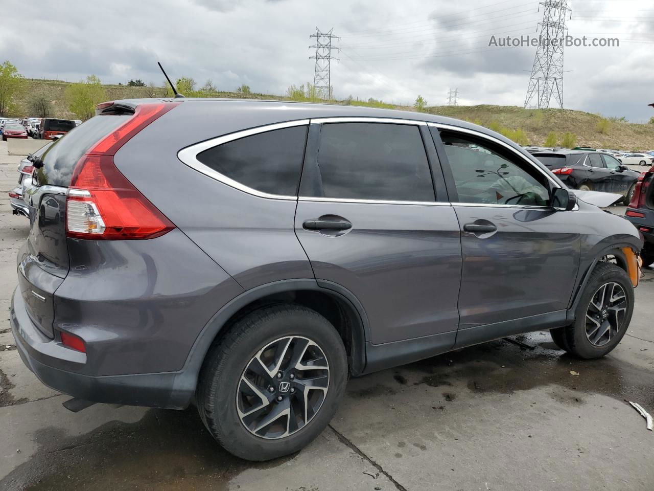 2016 Honda Cr-v Se Gray vin: 2HKRM3H49GH521896