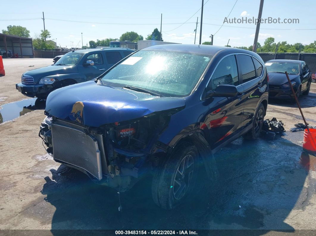 2016 Honda Cr-v Se Blue vin: 2HKRM3H49GH546927