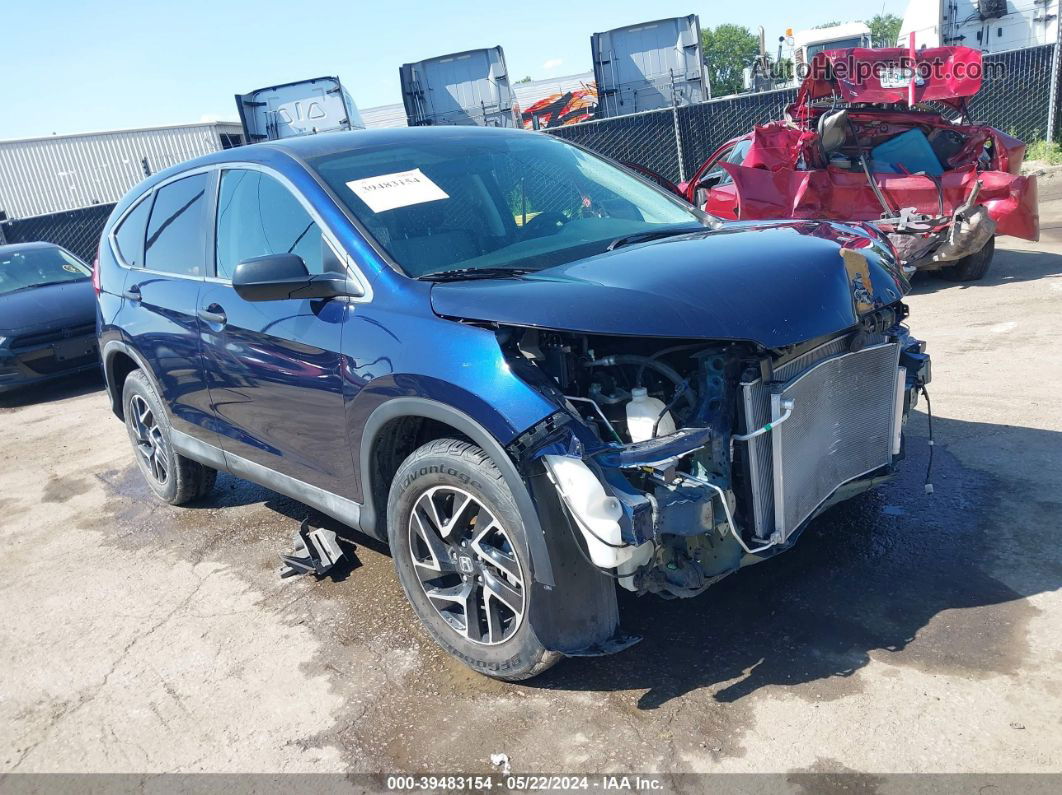 2016 Honda Cr-v Se Blue vin: 2HKRM3H49GH546927