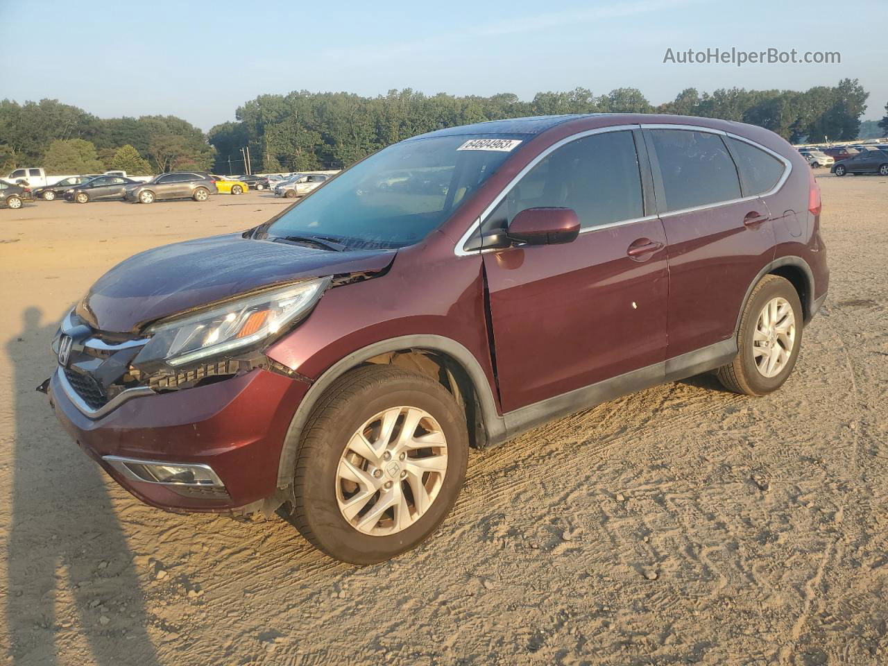 2015 Honda Cr-v Ex Темно-бордовый vin: 2HKRM3H50FH532356