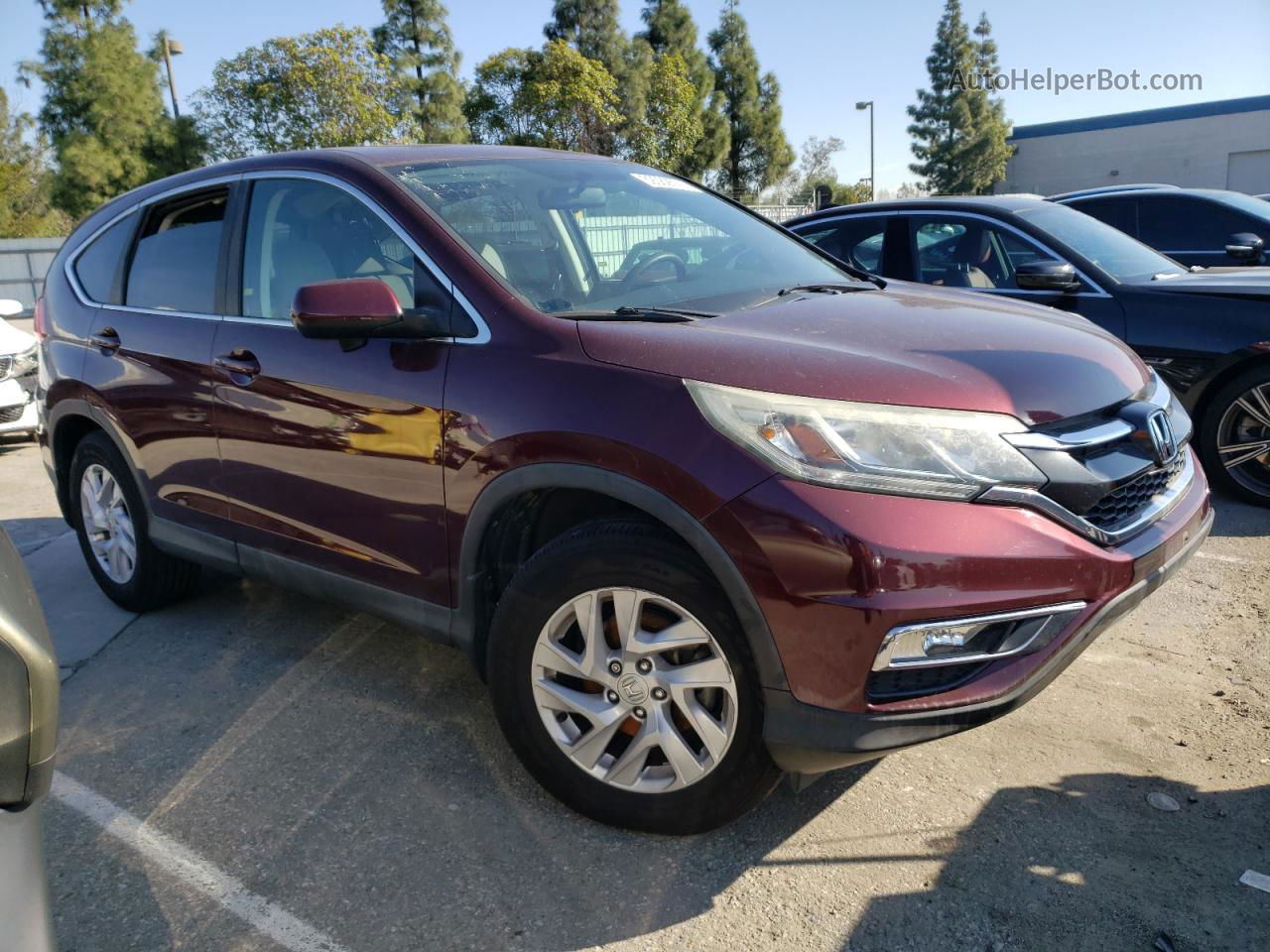 2015 Honda Cr-v Ex Burgundy vin: 2HKRM3H51FH515081