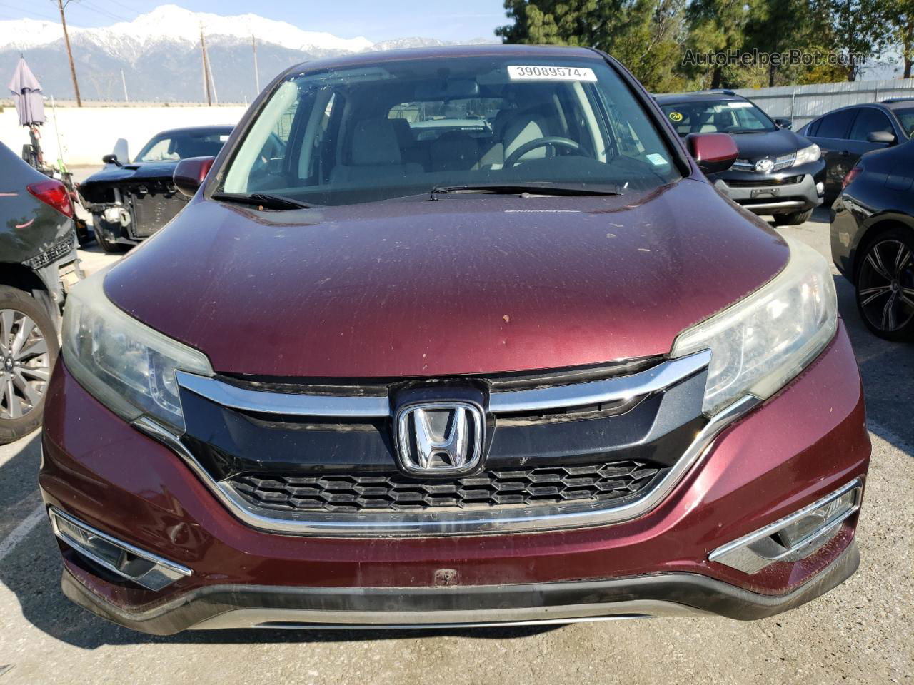 2015 Honda Cr-v Ex Burgundy vin: 2HKRM3H51FH515081