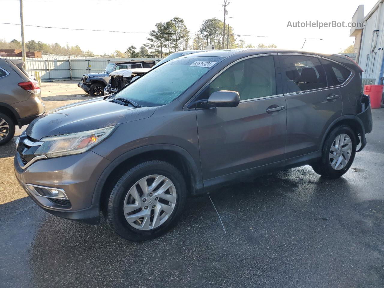 2016 Honda Cr-v Ex Gray vin: 2HKRM3H51GH566775