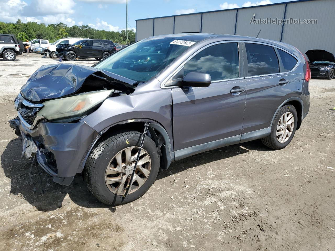 2015 Honda Cr-v Ex Gray vin: 2HKRM3H52FH507569