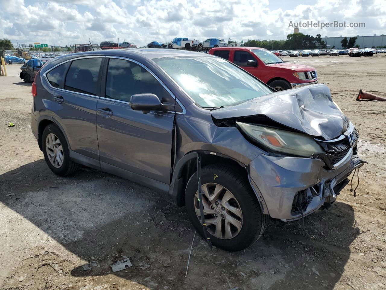 2015 Honda Cr-v Ex Gray vin: 2HKRM3H52FH507569