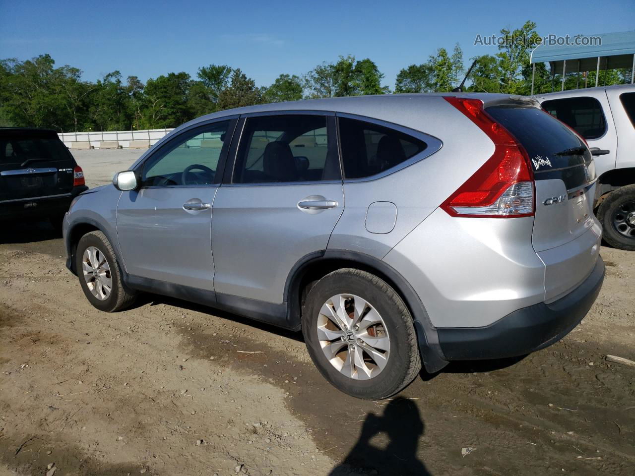 2013 Honda Cr-v Ex Silver vin: 2HKRM3H53DH518965