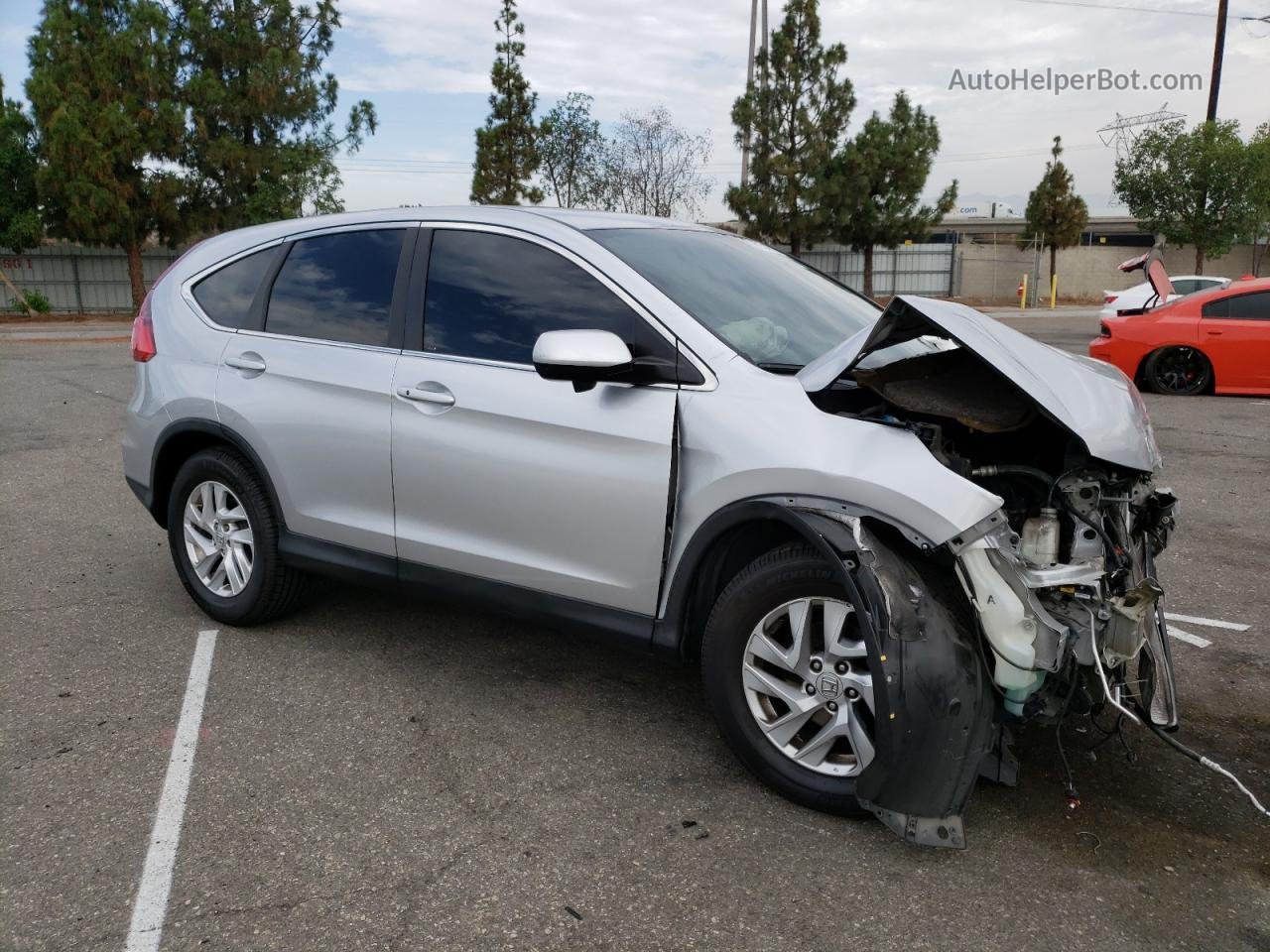 2016 Honda Cr-v Ex Silver vin: 2HKRM3H53GH560315