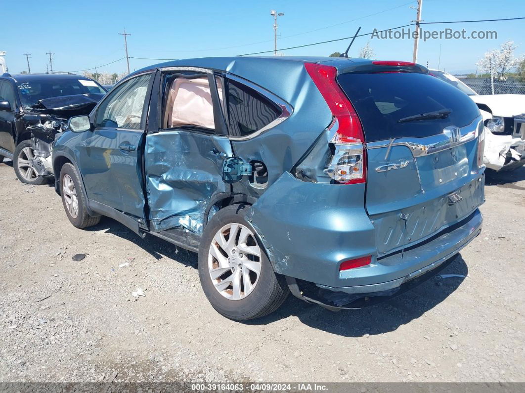 2015 Honda Cr-v Ex Light Blue vin: 2HKRM3H54FH555526