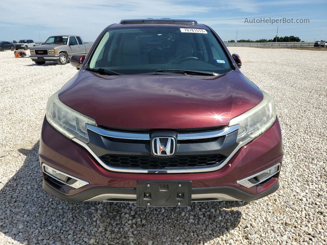 2016 Honda Cr-v Ex Темно-бордовый vin: 2HKRM3H55GH539725