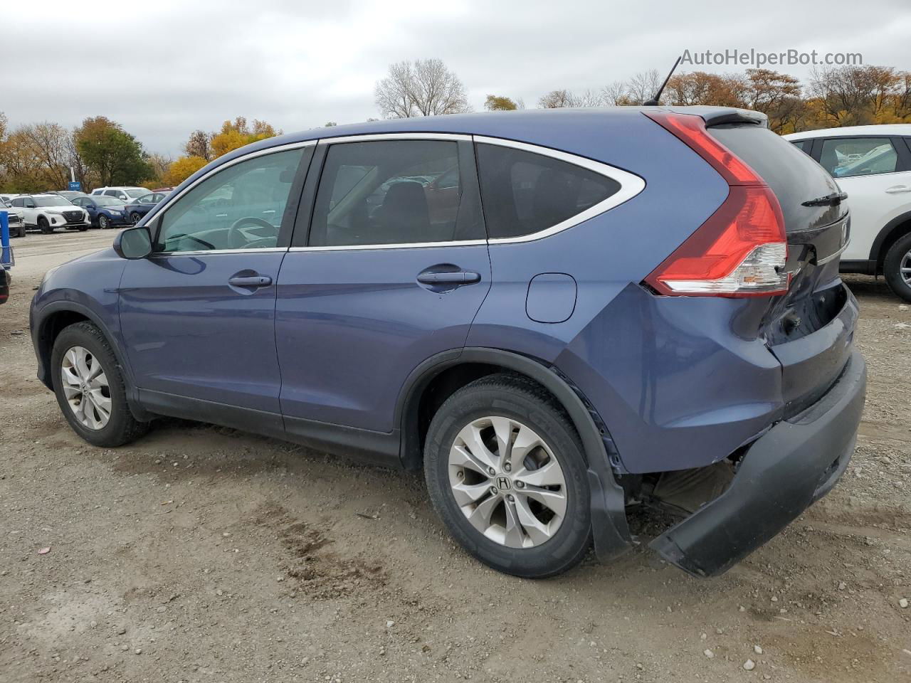 2013 Honda Cr-v Ex Blue vin: 2HKRM3H56DH520192