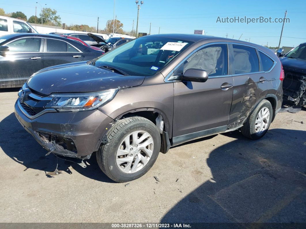 2015 Honda Cr-v Ex Brown vin: 2HKRM3H56FH501094