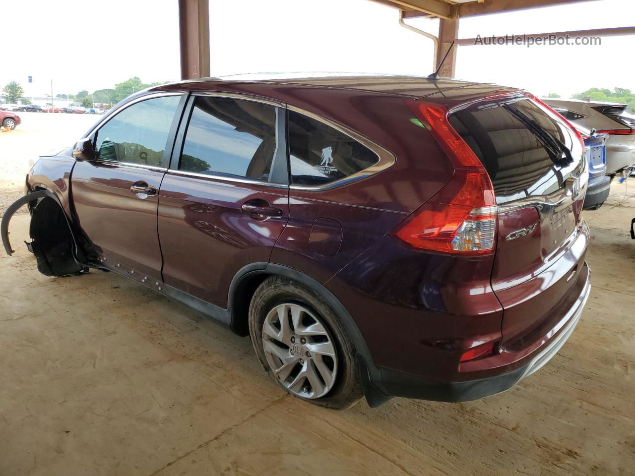 2015 Honda Cr-v Ex Burgundy vin: 2HKRM3H56FH556208