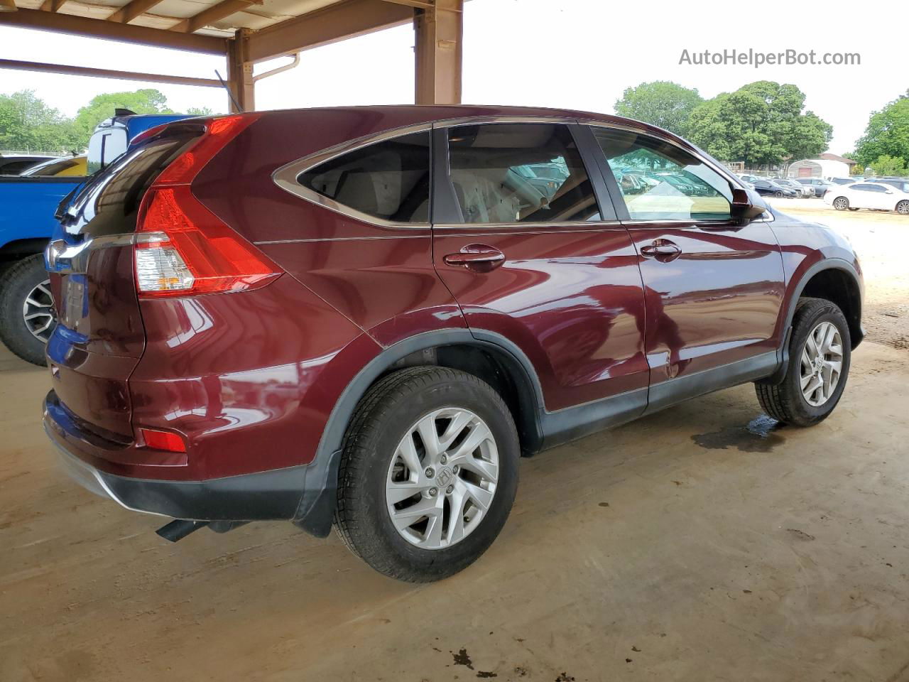 2015 Honda Cr-v Ex Burgundy vin: 2HKRM3H56FH556208