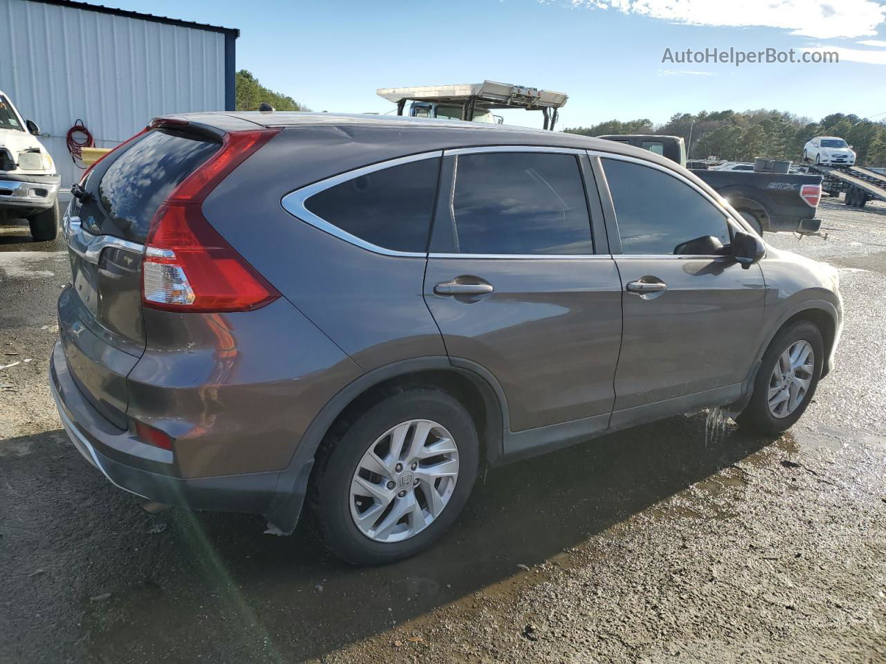 2016 Honda Cr-v Ex Gray vin: 2HKRM3H56GH564956