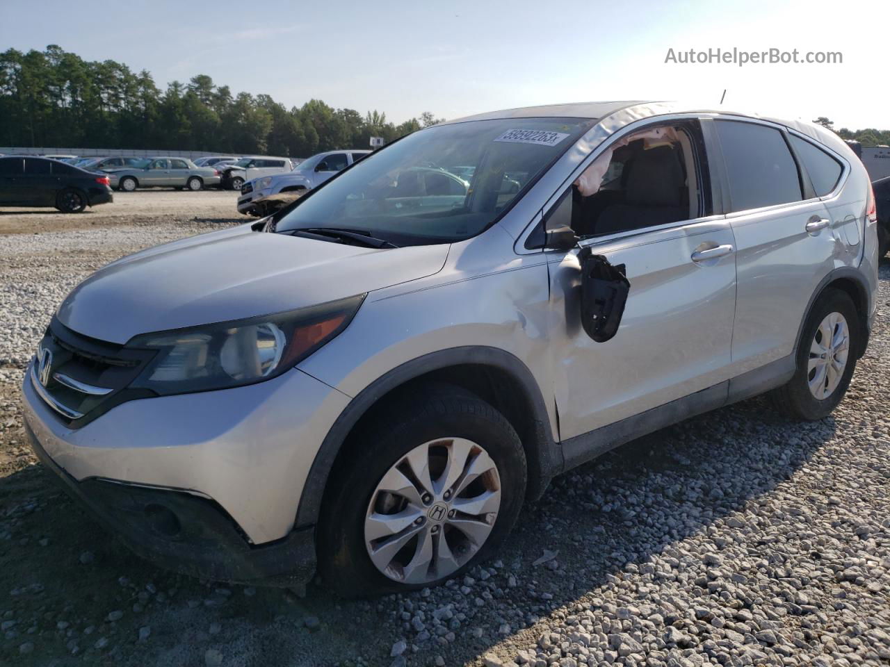 2013 Honda Cr-v Ex Silver vin: 2HKRM3H57DH518905