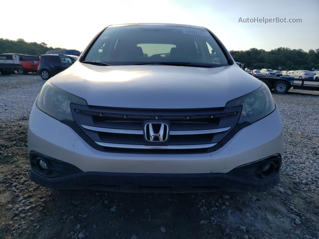 2013 Honda Cr-v Ex Silver vin: 2HKRM3H57DH518905