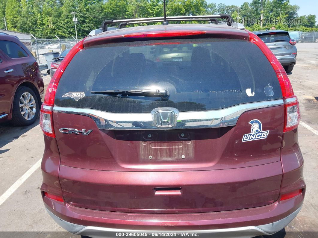 2015 Honda Cr-v Ex Burgundy vin: 2HKRM3H57FH543080