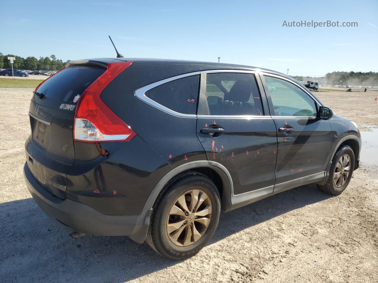 2012 Honda Cr-v Ex Black vin: 2HKRM3H58CH509323