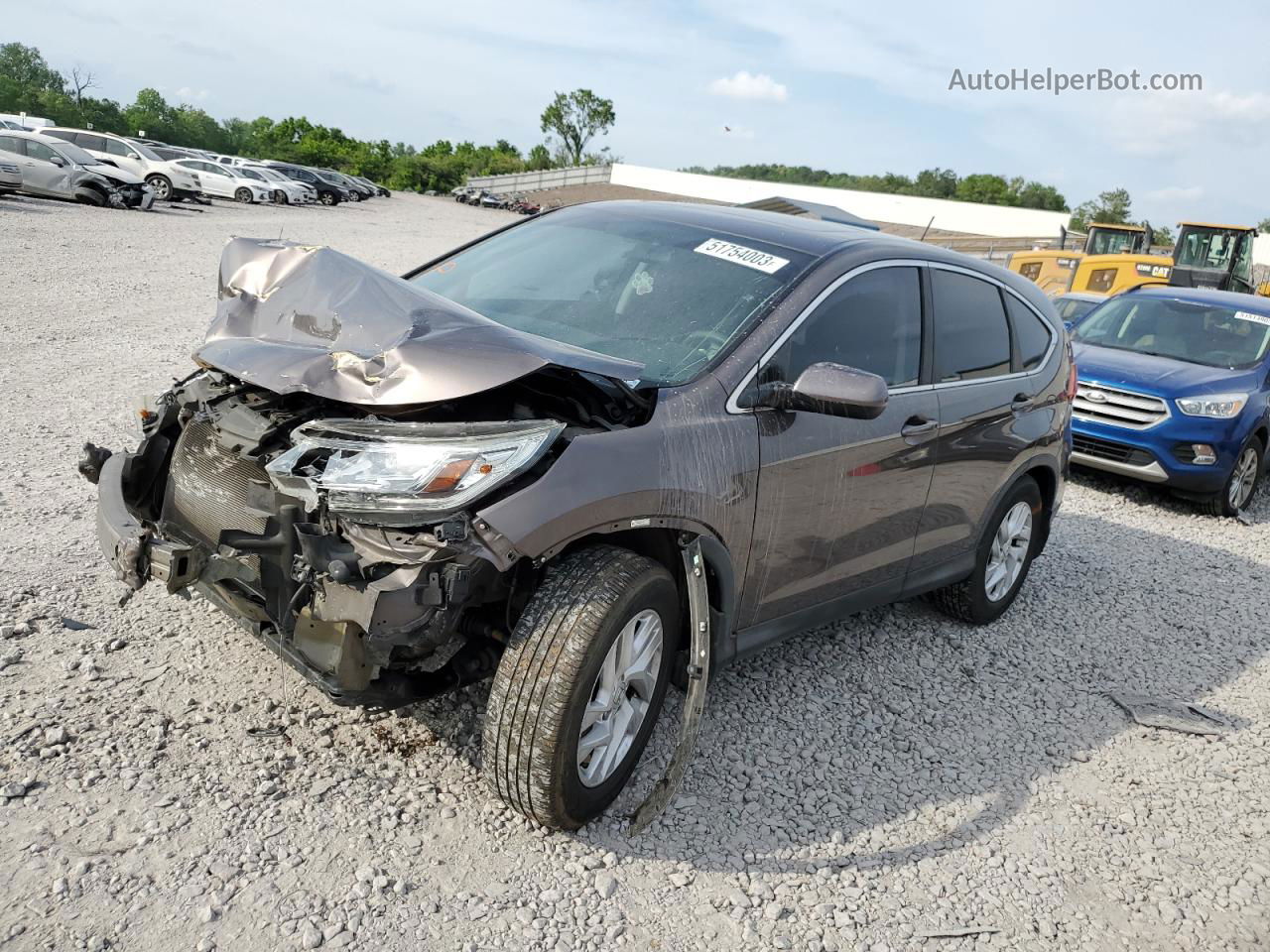 2015 Honda Cr-v Ex Серый vin: 2HKRM3H58FH504529