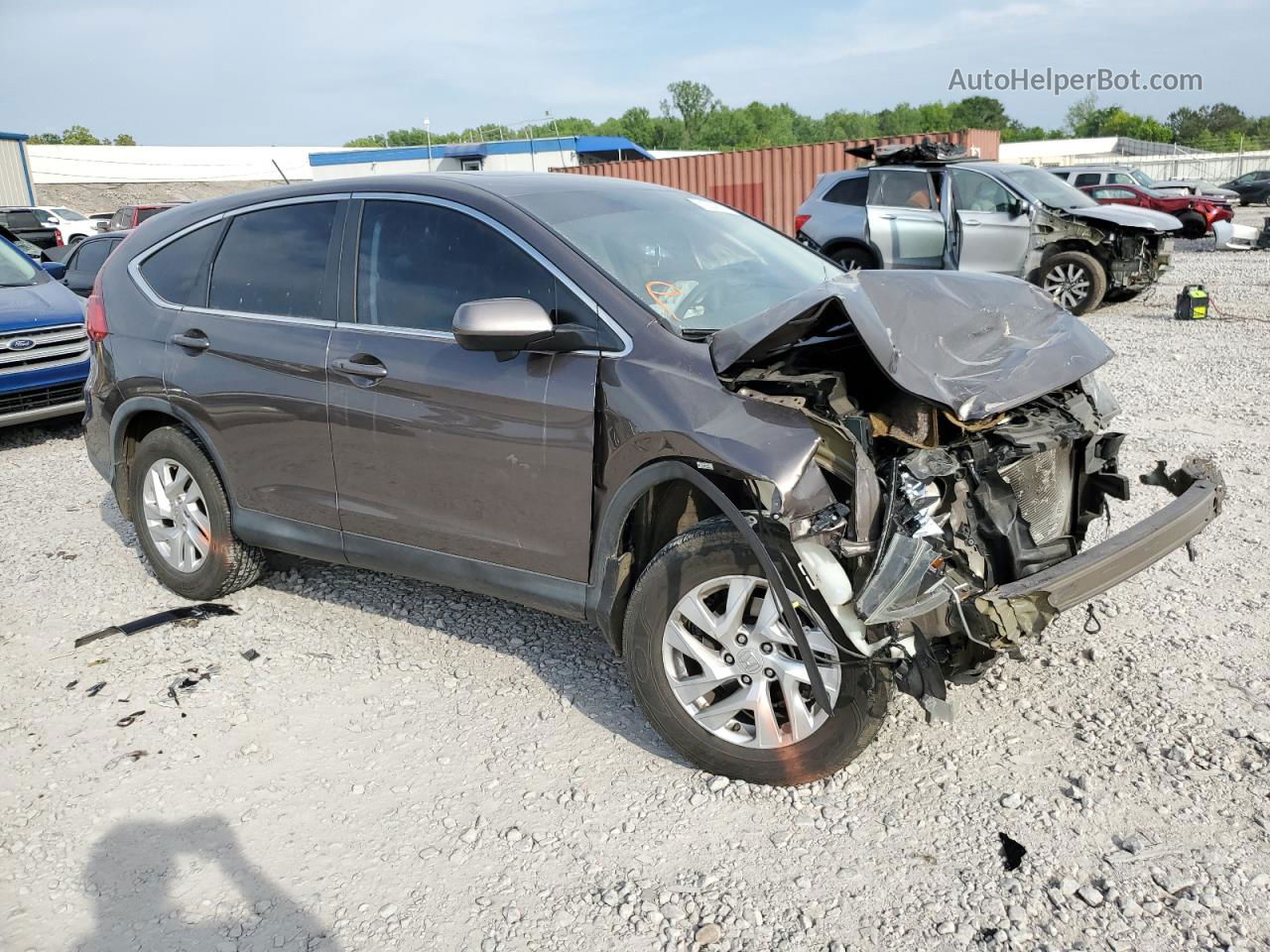 2015 Honda Cr-v Ex Gray vin: 2HKRM3H58FH504529