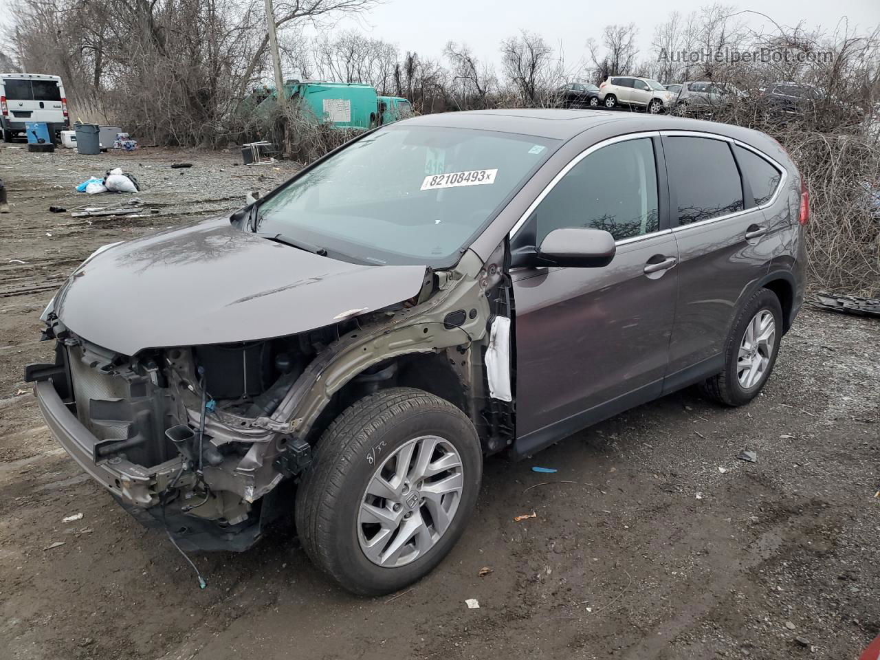 2015 Honda Cr-v Ex Gray vin: 2HKRM3H58FH558073