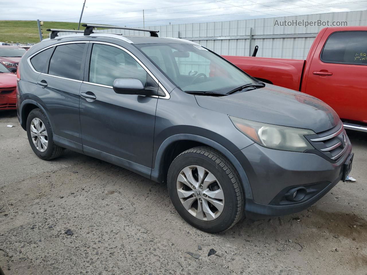 2012 Honda Cr-v Ex Gray vin: 2HKRM3H59CH505135