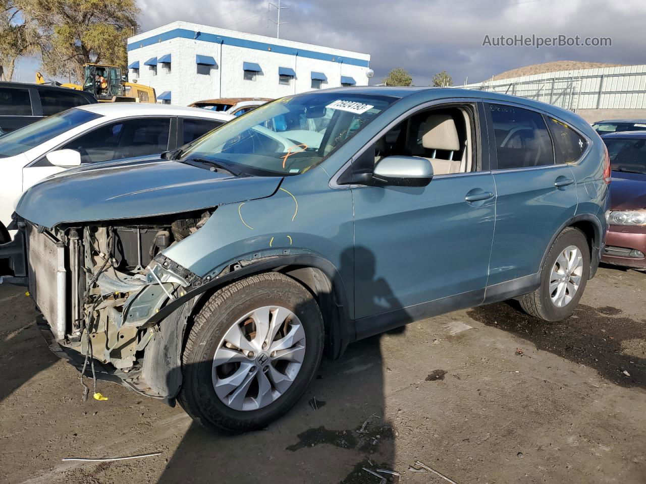 2012 Honda Cr-v Ex Зеленый vin: 2HKRM3H59CH506365