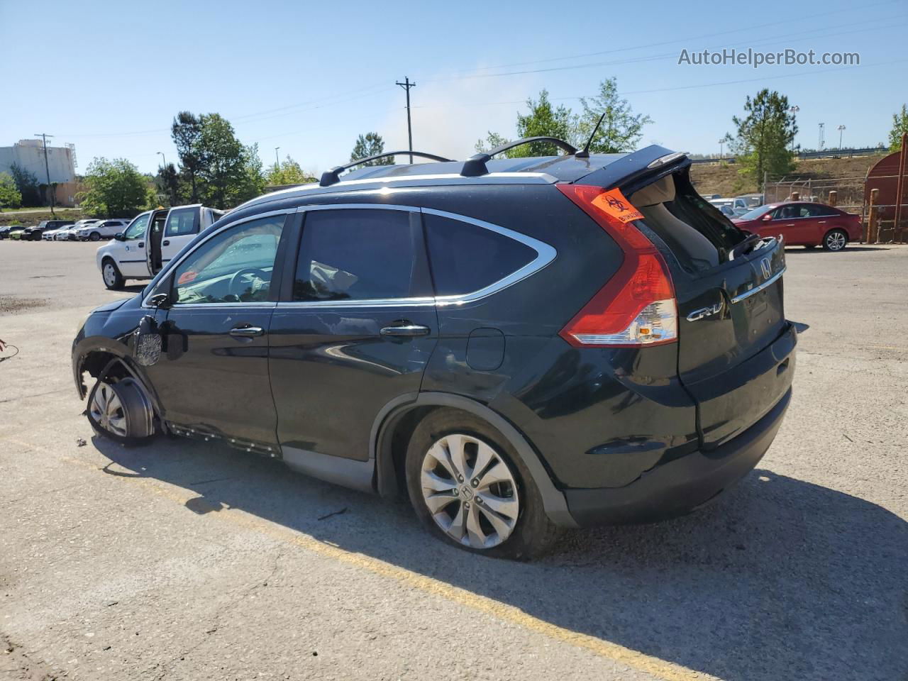 2013 Honda Cr-v Ex Black vin: 2HKRM3H59DH507744