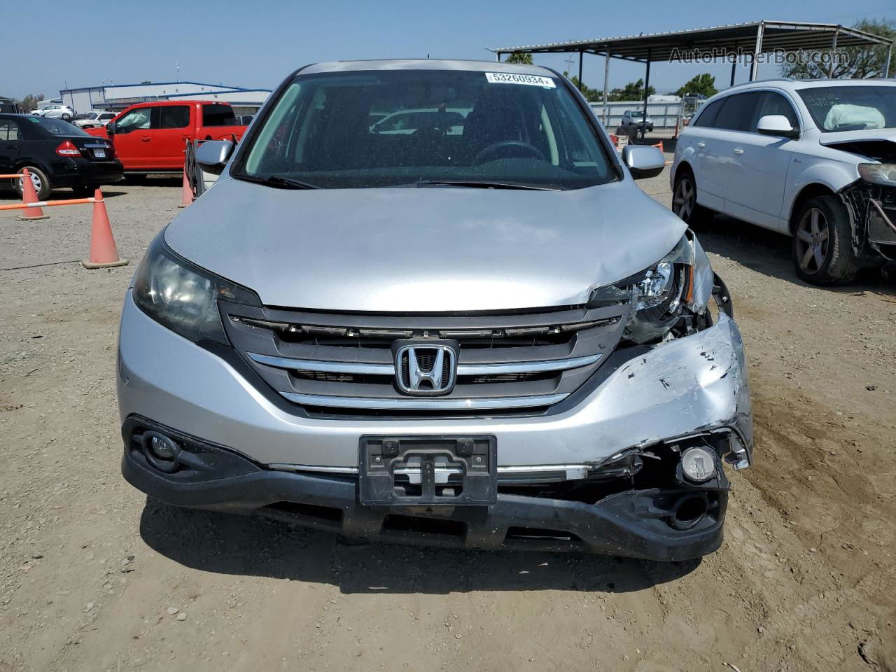 2013 Honda Cr-v Ex Silver vin: 2HKRM3H59DH507775