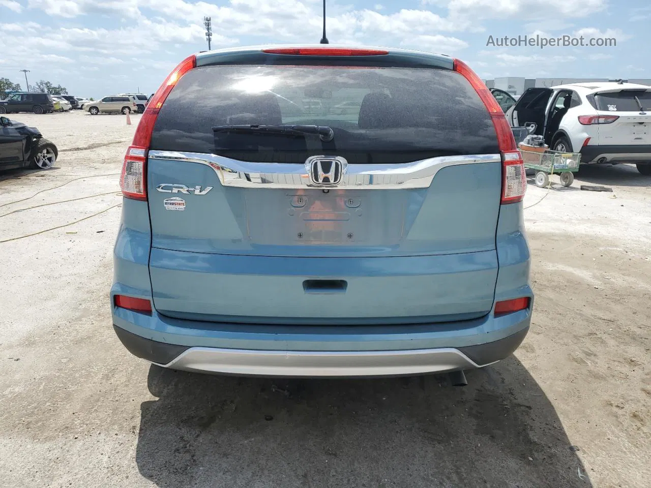 2015 Honda Cr-v Ex Blue vin: 2HKRM3H59FH500750