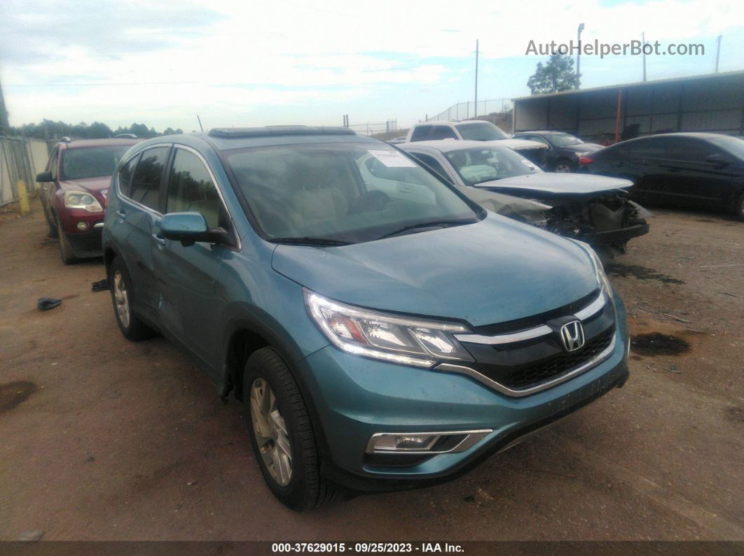 2015 Honda Cr-v Ex Blue vin: 2HKRM3H59FH556414