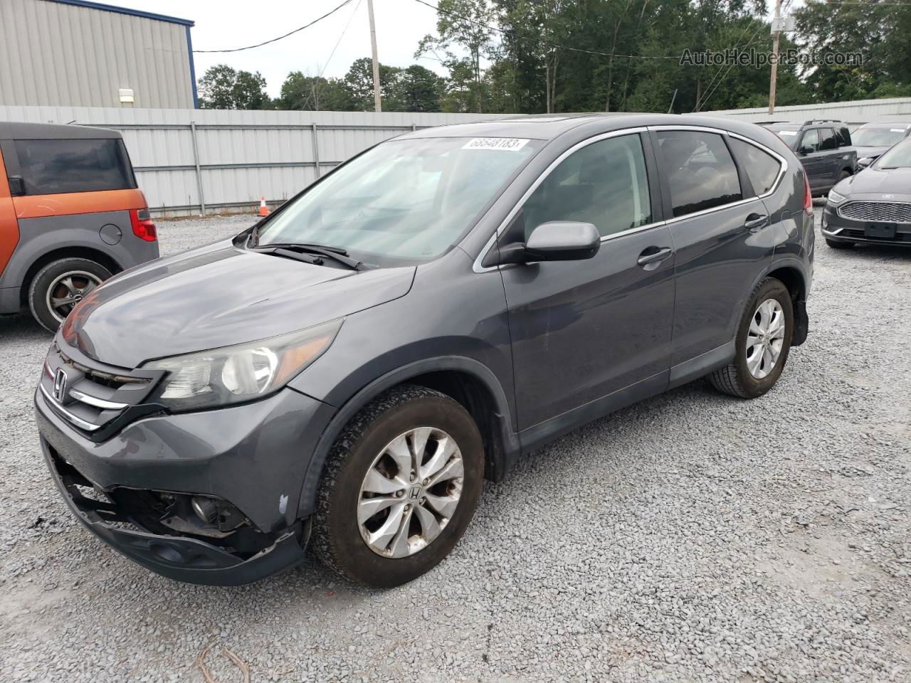 2013 Honda Cr-v Ex Gray vin: 2HKRM3H5XDH506196