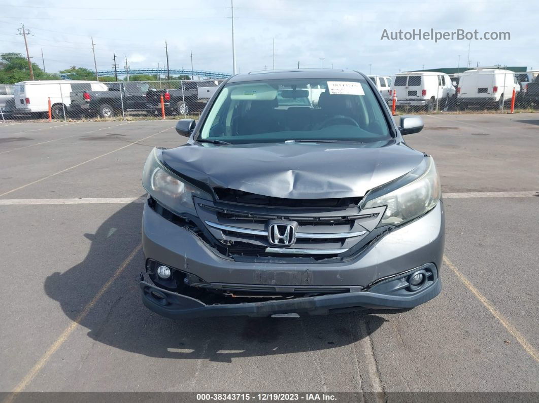 2013 Honda Cr-v Ex Gray vin: 2HKRM3H5XDH507364