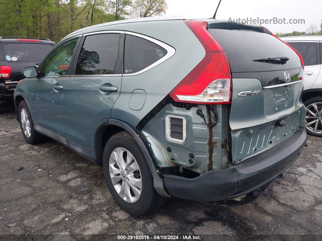 2012 Honda Cr-v Ex-l Зеленый vin: 2HKRM3H70CH503579