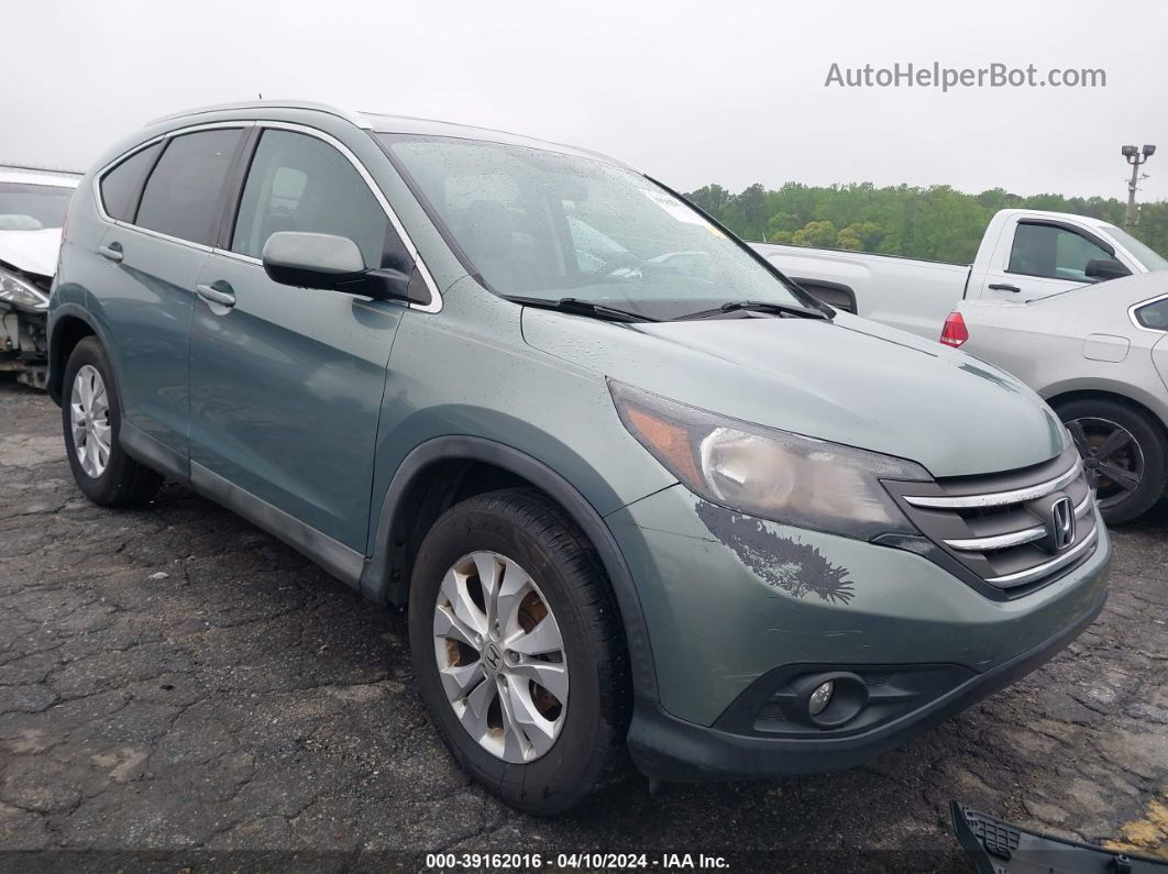 2012 Honda Cr-v Ex-l Green vin: 2HKRM3H70CH503579