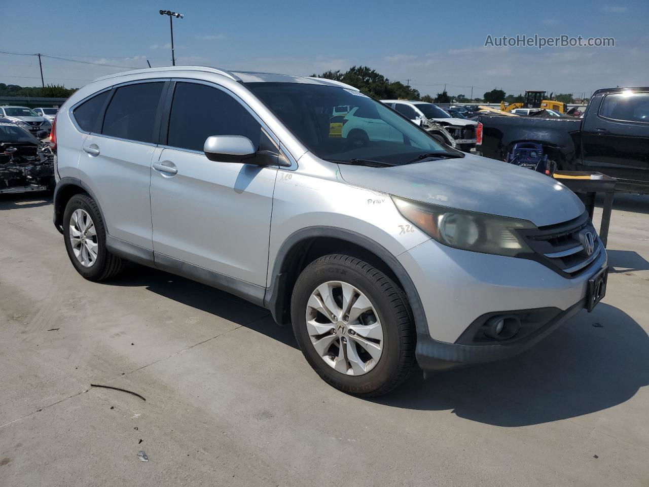 2013 Honda Cr-v Exl Silver vin: 2HKRM3H70DH524157