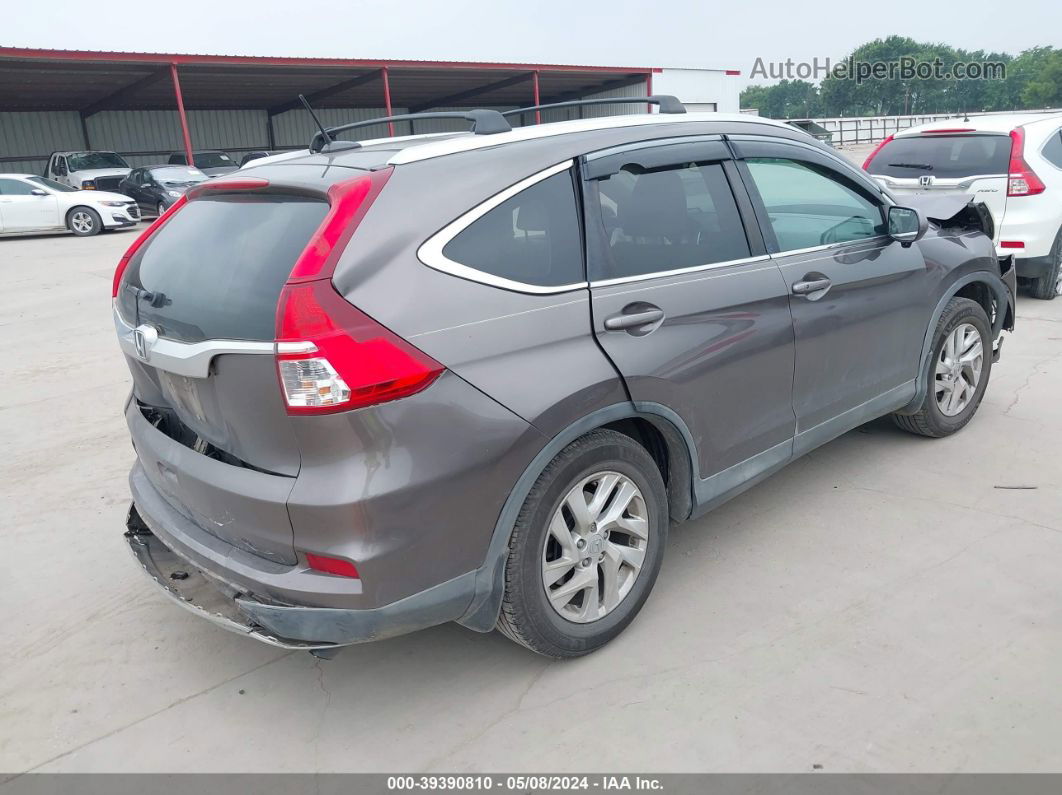 2015 Honda Cr-v Ex-l Gray vin: 2HKRM3H70FH504977