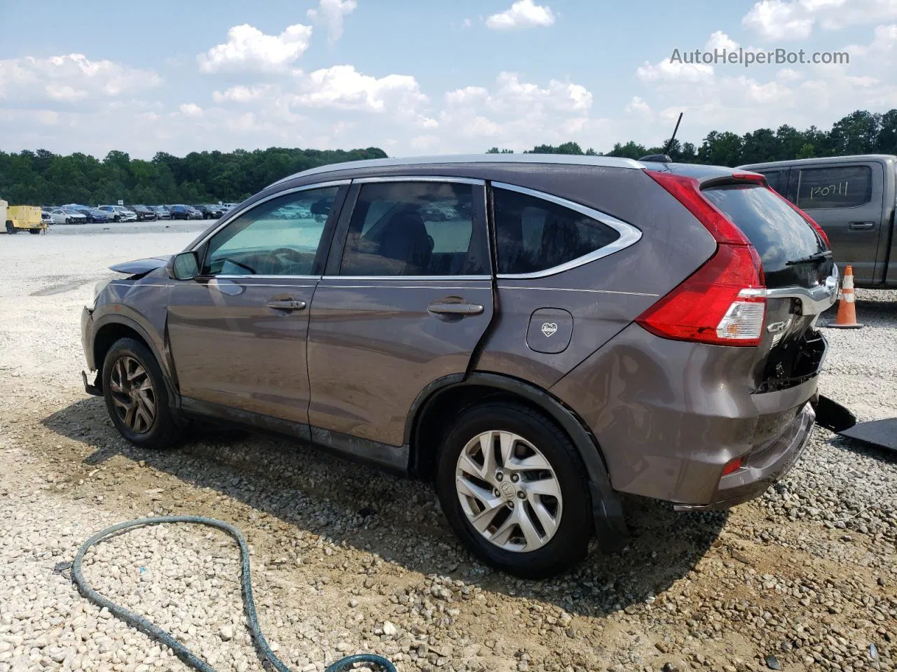 2015 Honda Cr-v Exl Brown vin: 2HKRM3H71FH528138