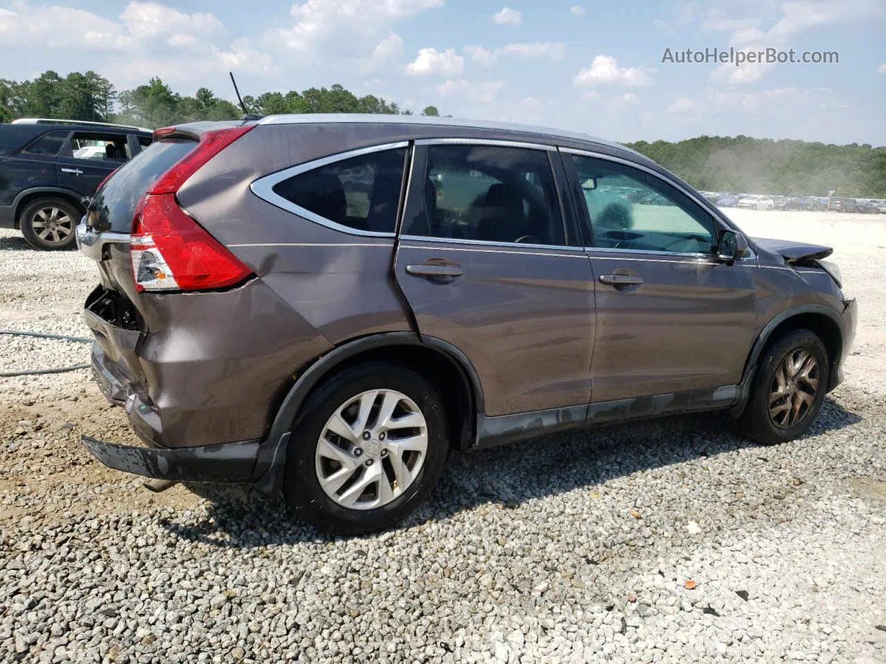 2015 Honda Cr-v Exl Brown vin: 2HKRM3H71FH528138