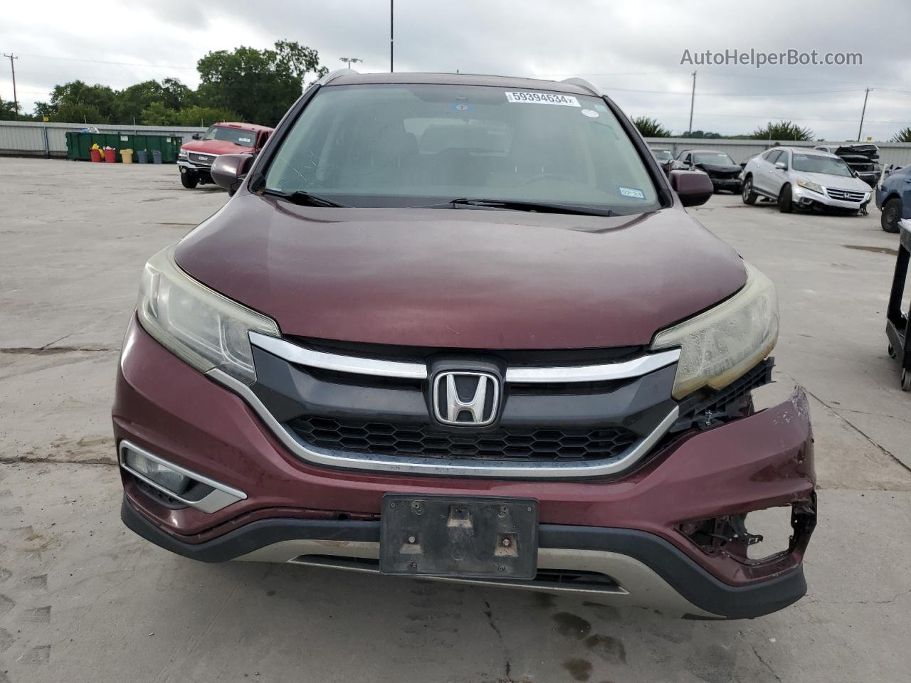 2015 Honda Cr-v Exl Бордовый vin: 2HKRM3H71FH556733