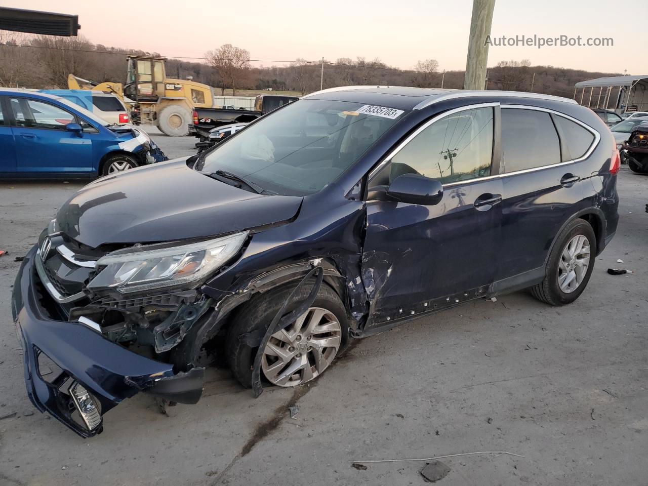 2016 Honda Cr-v Exl Синий vin: 2HKRM3H71GH535897